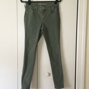OldNavy Army Green Rockstar Jeans